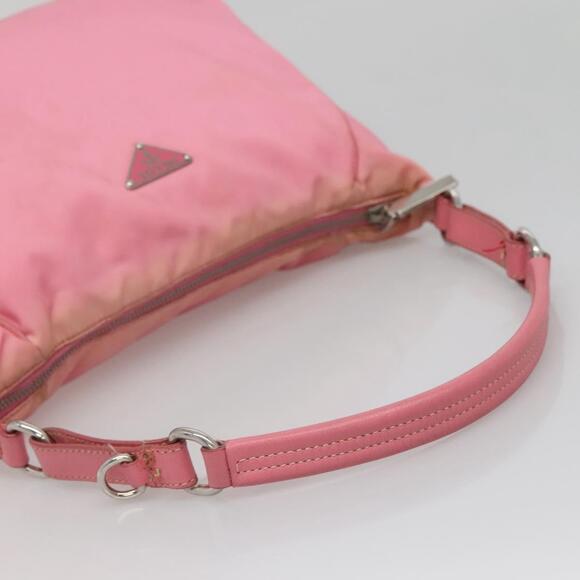 PRADA Shoulder Bag Nylon Pink Silver - Picture 7 of 12